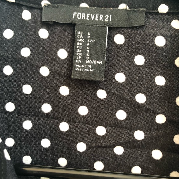 Vintage Polka Dot Tie Front Shirt - Picture 3 of 4